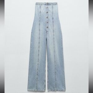 Wide-Leg Jeans Jumpsuit